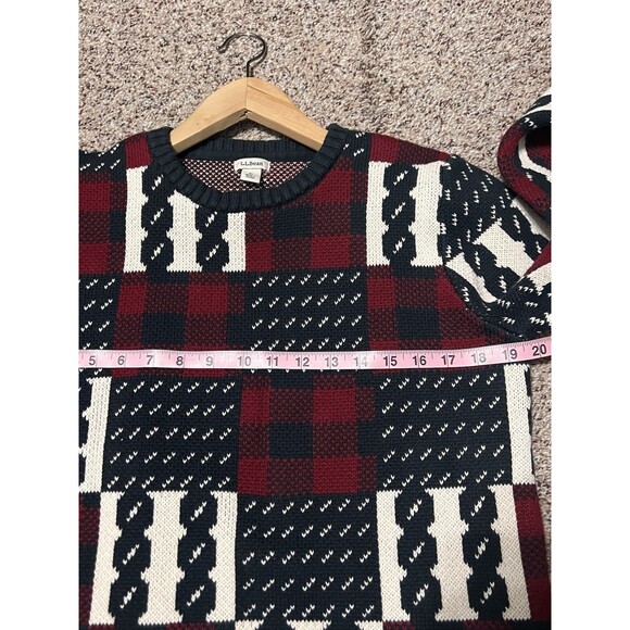 Women's L.L.Bean Heritage Soft Cotton Fisherman Sweater Crewneck Size L - Picture 5 of 9